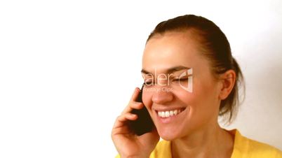 Woman talking on mobile phone