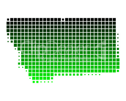 Karte von Montana