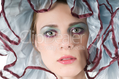 Young woman in studio