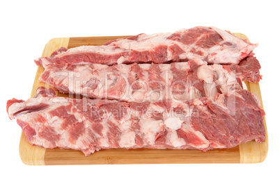 Meat on a chopping board