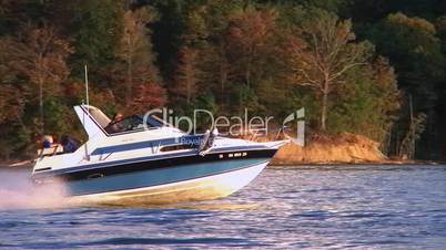 Speedboat on Lake