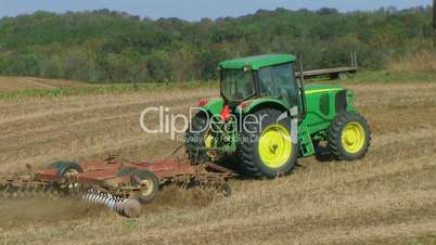 Tractor Discing Field 02