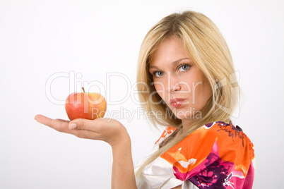 Apfel auf Hand
