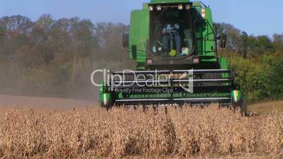 Combine Harvesting Soybeans 06