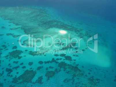 Luftaufnahme vom Great Barrier Reef