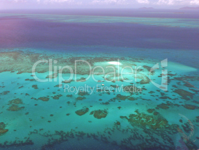 Luftaufnahme vom Great Barrier Reef