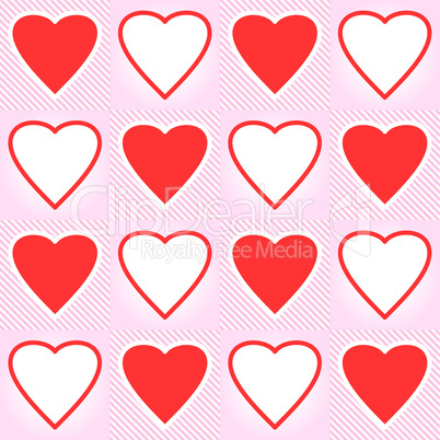 Valentine's day abstract seamless background