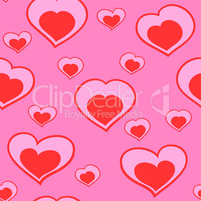 Valentine's day abstract seamless background