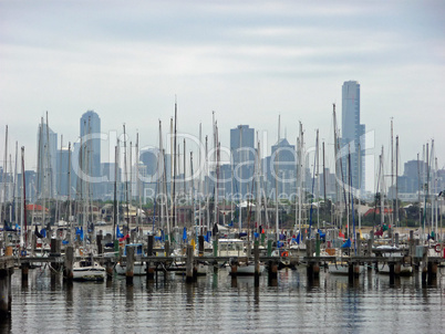 Bootshafen in Melbourne