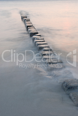 Stones in the sea