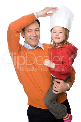 Father with daughter