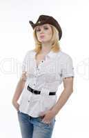 cowgirl stand and look at you