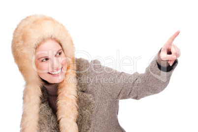 Frau in Winterkleidung