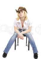 cowgirl sit  and look at you