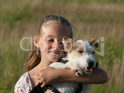 Kind mit Hund