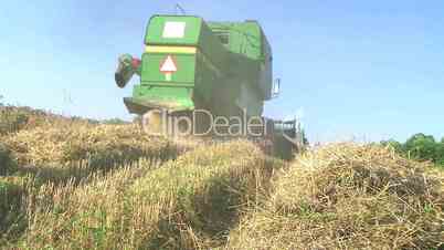 Combine Harvesting Wheat 02