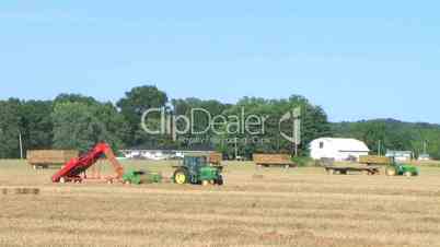 Farmer Square Baling Hay 02