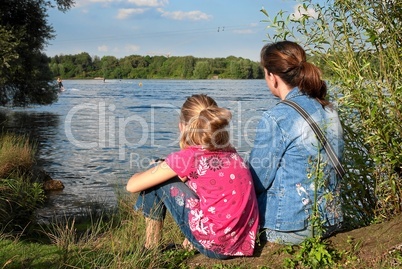 Mutter mit Tochter