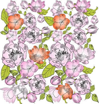 Background with floral ornament