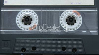 Vintage audio cassette playing