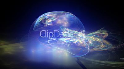 blue sphere looping background d2697 L