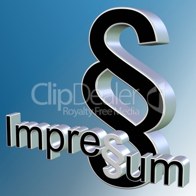 Impressum in 3D