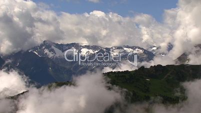 time lapse clouds in the Alps super highspeed
