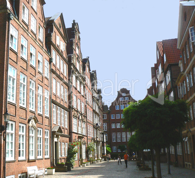 alte Gasse in der City