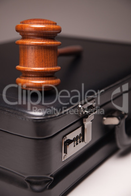 Gavel and Black Briefcase