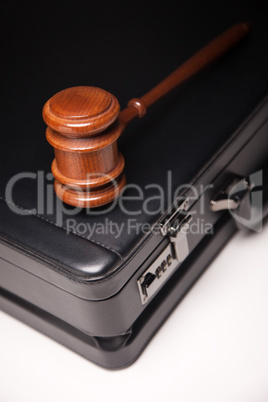 Gavel and Black Briefcase