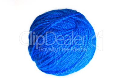 blue yarn ball