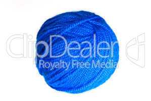 blue yarn ball