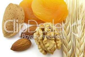 Dried apricot with nuts