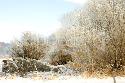 Ruine im Winterkleid