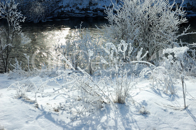 Winterlandschaft im Sonnenschein