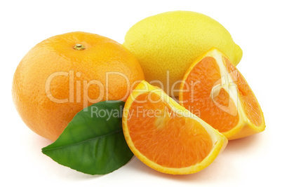 Tangerine and lemon
