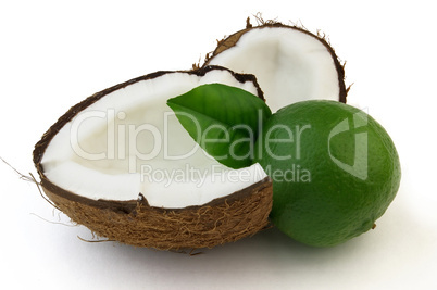Ripe lime and coconut