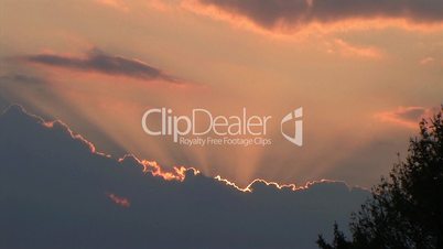 Time Lapse of Beautiful Clouds at Sunset