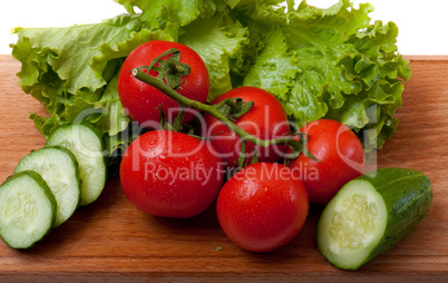 tomato and salad