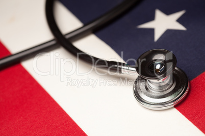 Stethoscope on American Flag