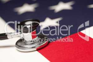 Stethoscope on American Flag