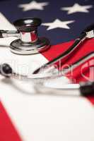 Stethoscope on American Flag