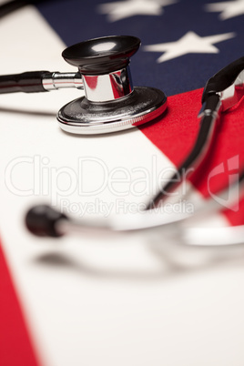 Stethoscope on American Flag