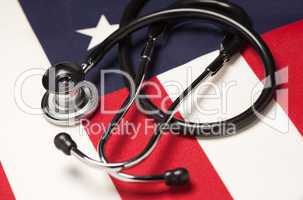 Stethoscope on American Flag