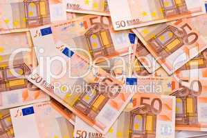 Euro banknotes background