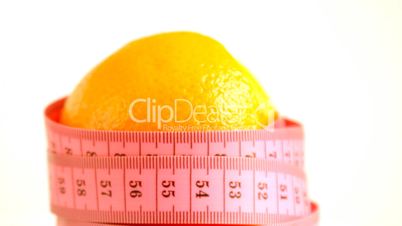 Orange with tape measure rotates , loopable