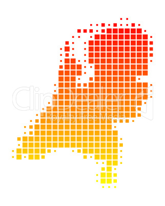 Karte der Niederlande