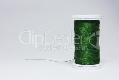 spool of green thread
