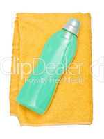Bottle on the towel