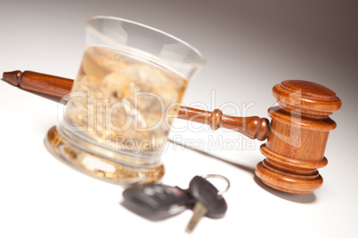 Gavel, Alcoholic Drink & Car Keys